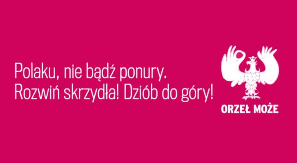  Logo akcji GW, PR3 i prezydenta "Orzeł może"