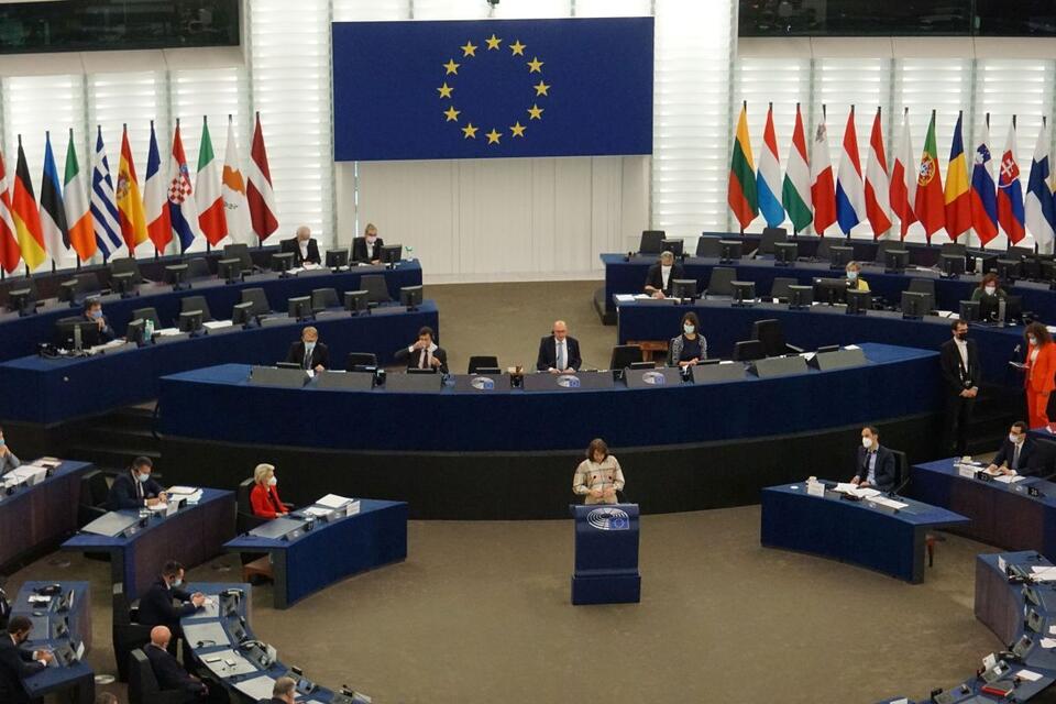 Katarina Barley w Parlamencie Europejskim / autor: Fratria