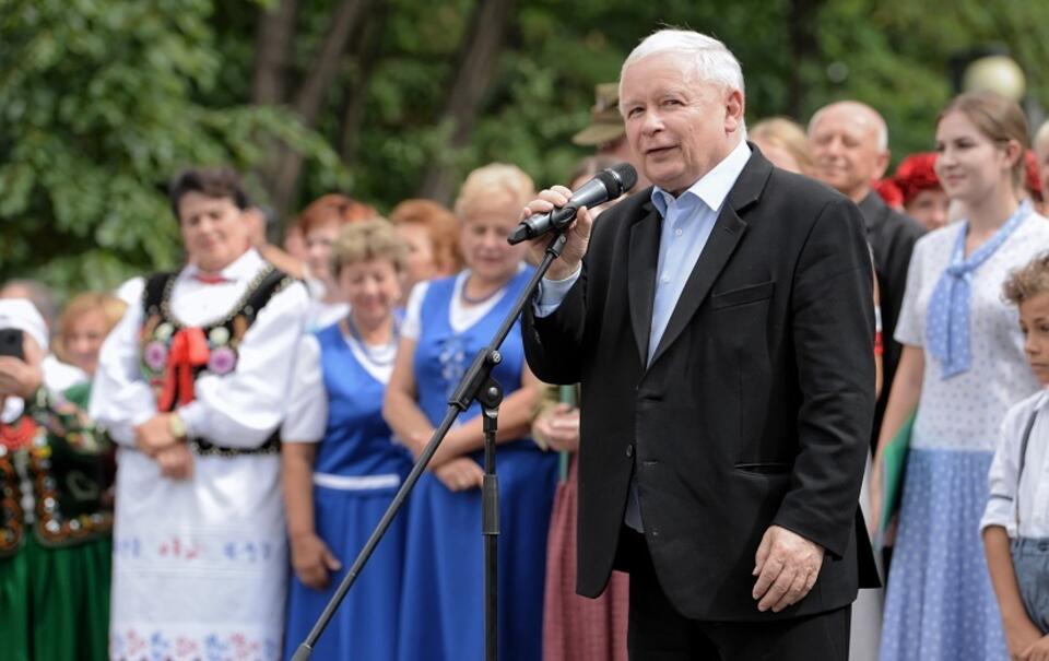 Prezes PiS Jarosław Kaczyński w Stalowej Woli / autor: PAP/Darek Delmanowicz