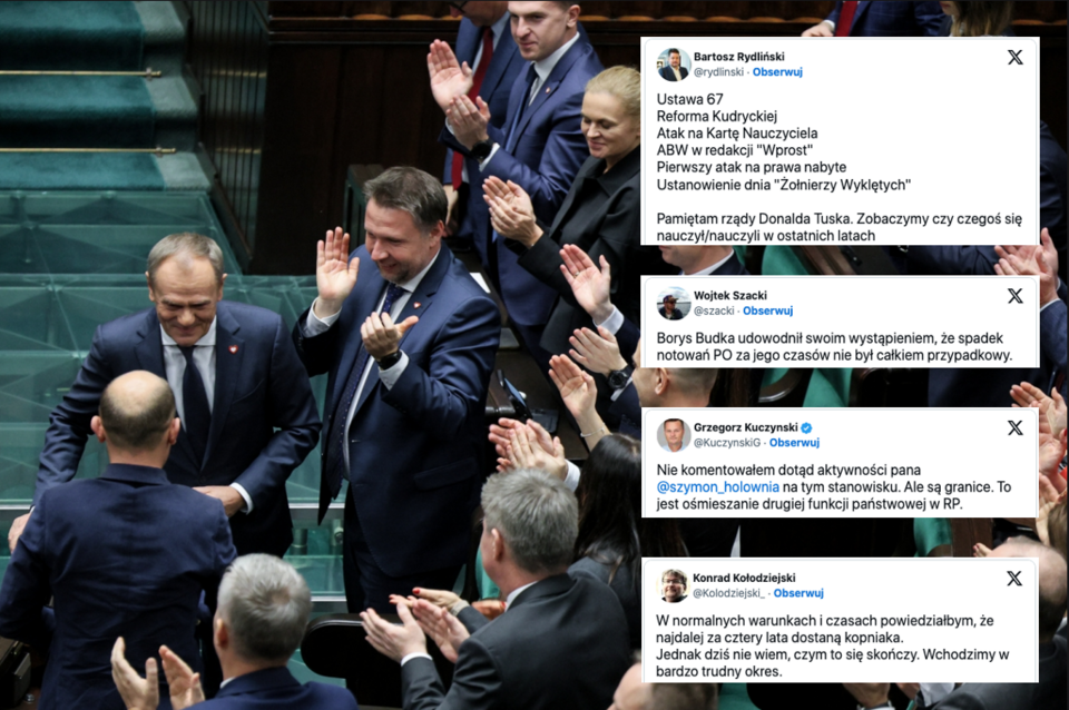 Sejm wybrał Donalda Tuska na premiera. / autor: PAP/Paweł Supernak/X