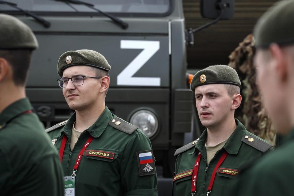 Na zdjęciu targi zbrojeniowe w Moskwie Armia-2023 / autor: PAP/EPA