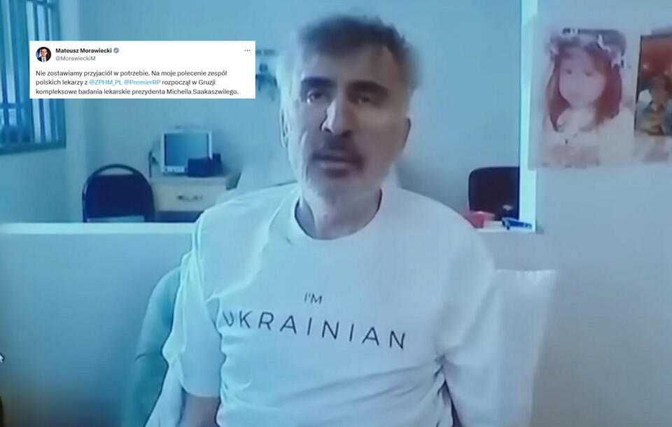 Micheil Saakaszwili w więzieniu / autor: screenshot/Twitter