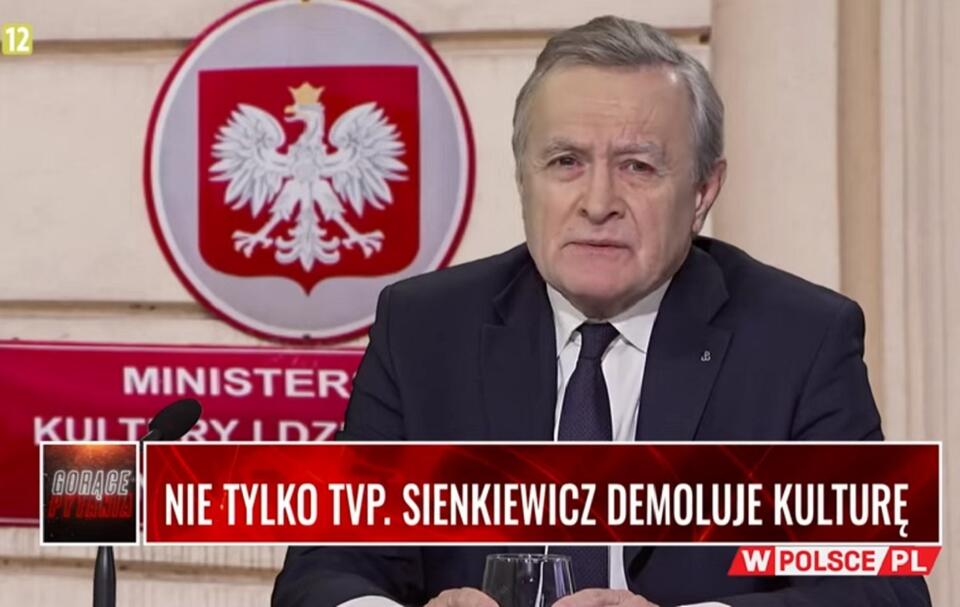 Prof. Piotr Gliński na antenie telewizji wPolsce.pl / autor: Youtube/wPolsce.pl