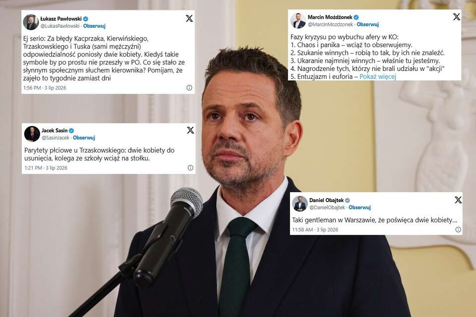 "Poświęca dwie kobiety". Trzaskowski w ogniu krytyki