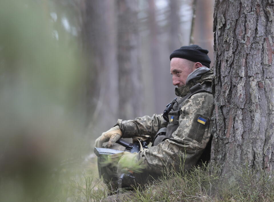 Ukraiński żołnierz / autor: PAP/EPA/STR