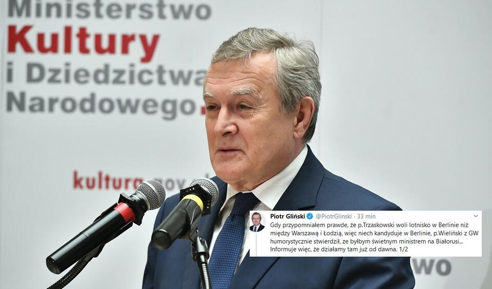 minister Piotr Gliński / autor: PAP/Andrzej Lange