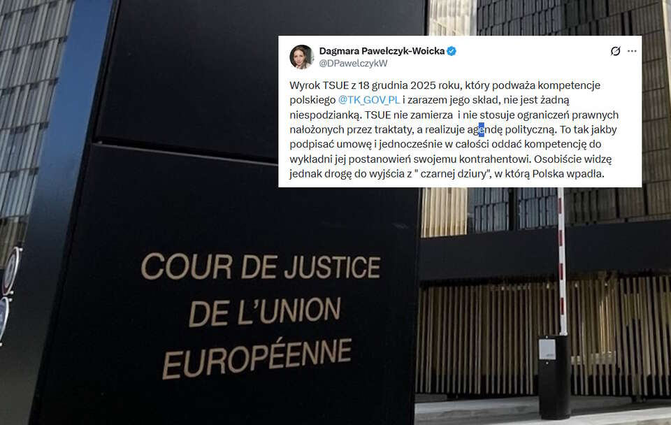 Pawełczyk-Woicka o TSUE. "Realizuje agendę polityczną"