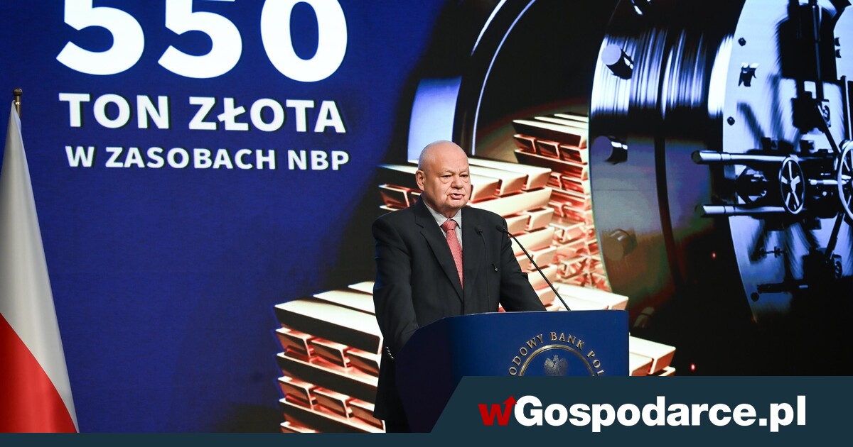 Prof. Adam Glapiński, prezes NBP: Zasoby złota NBP urosną do 700 ton