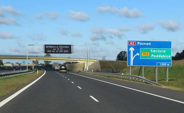 Autostrada A2. Zdjęcie ilustracyjne, nie pokazuje opisywanego odcinka / autor: Fratria / MK