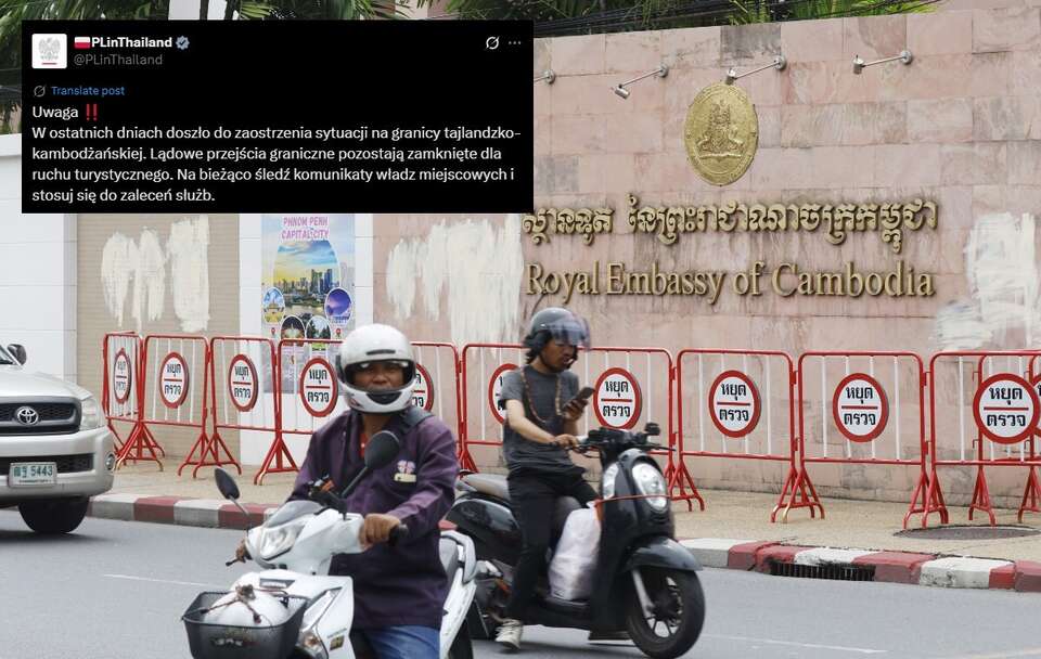 Ambasada Kambodży w Bangkoku / autor: PAP/EPA/NARONG SANGNAK/X