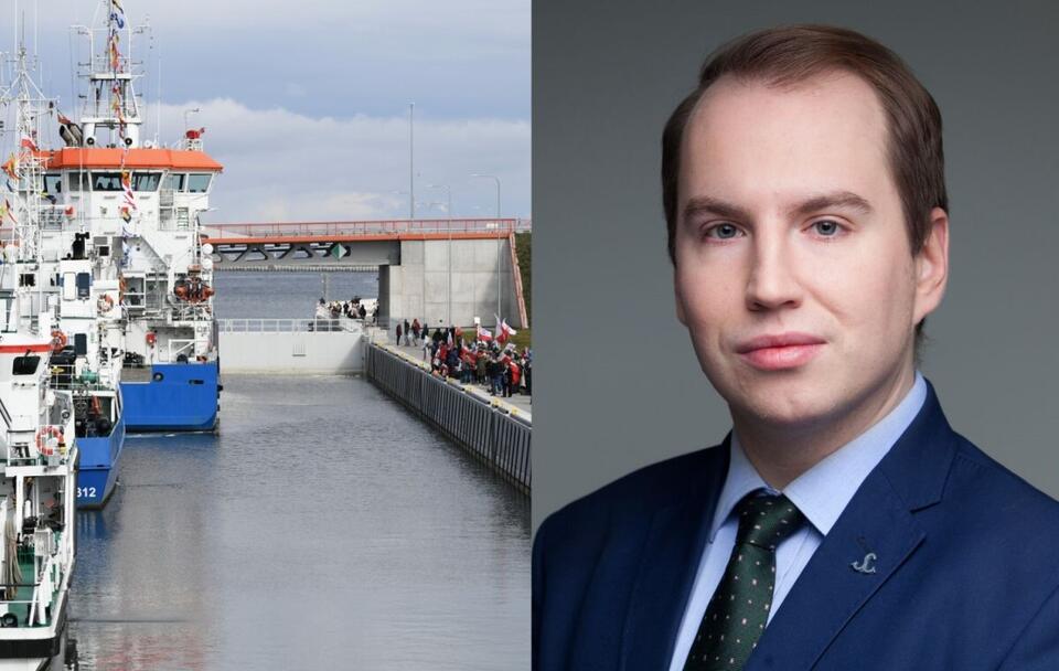  Otwarcie kanału żeglugowego przez Mierzeję Wiślaną; Minister Adam Andruszkiewicz / autor: PAP/Adam Warżawa; Fratria 