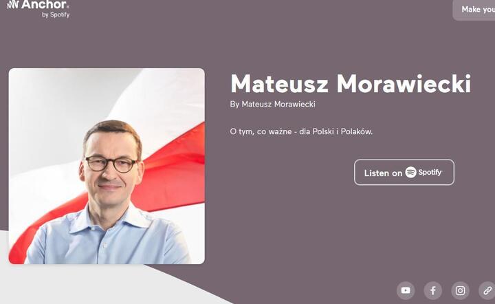 Podkast Mateusza Morawieckiego / autor: Materiały prasowe