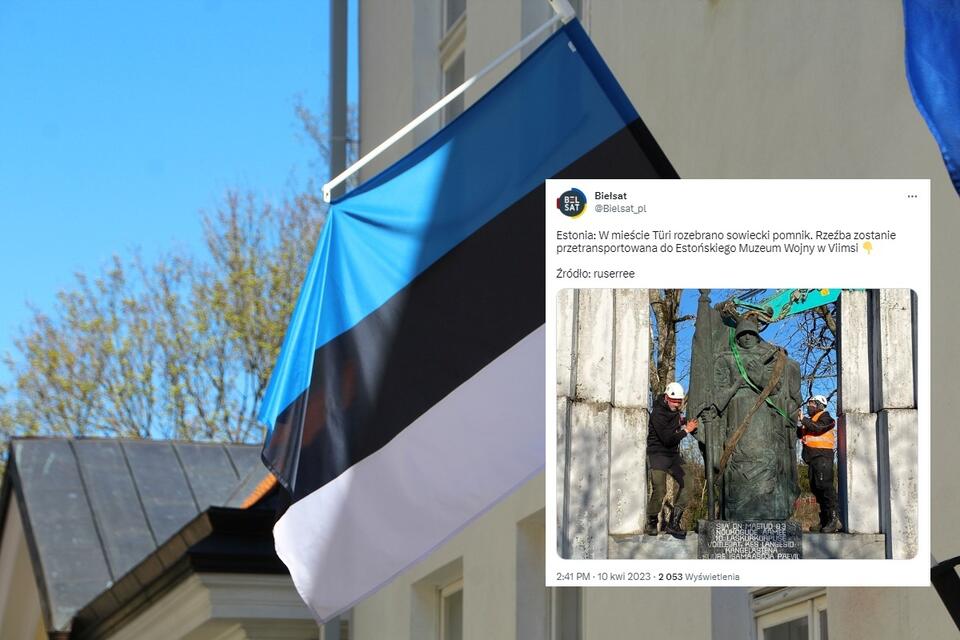 W Estonii usunięto pomnik sowieckiego żołnierza