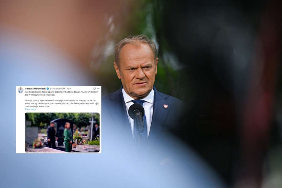 Donald Tusk / autor: PAP-Radek Pietruszka/X-Mateusz Morawiecki, screen