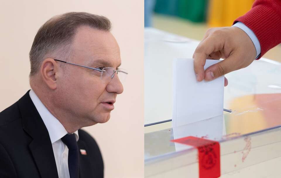 Prezydent RP Andrzej Duda, urna wyborcza / autor: Fratria