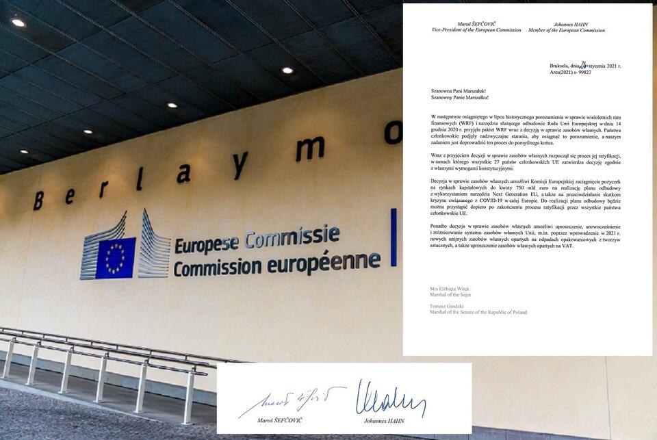 Komisja Europejska w styczniu wysłała list do Elżbiety Witek i Tomasza Grodzkiego / autor: Fratria