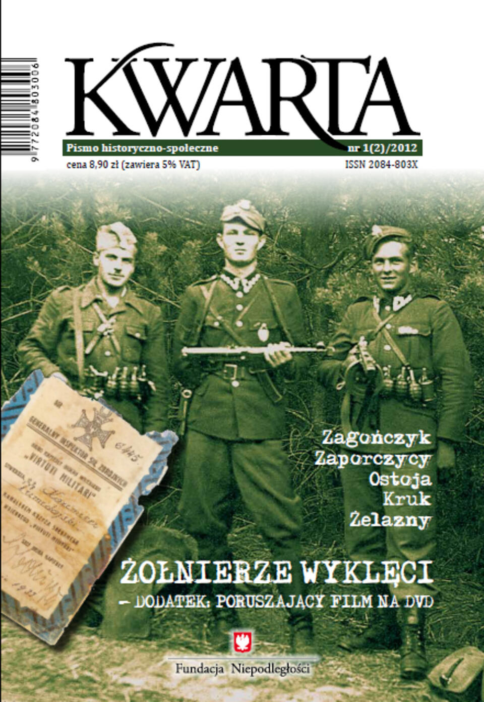 Okładka drugiego numeru pisma historyczno-społecznego "Kwarta"