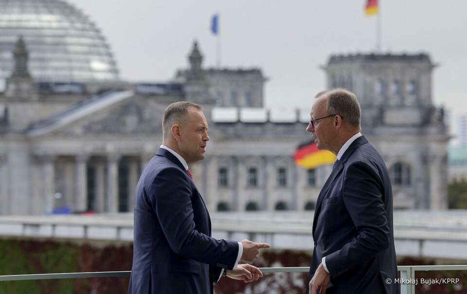 Prezydent RP Karol Nawrocki i kanclerz Niemiec Friedrich Merz / autor: Mikołaj Bujak/KPRP