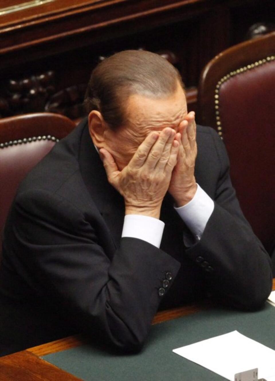 Premier Włoch Silvio Berlusconi. Fot. PAP/EPA