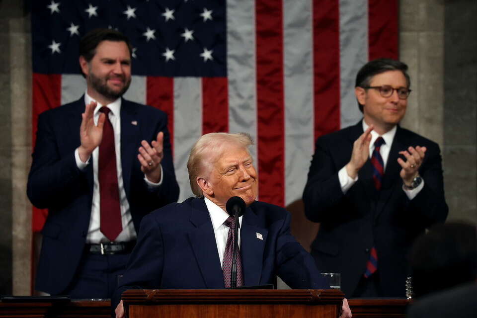 Orędzie Donalda Trumpa w Kongresie / autor: PAP/EPA