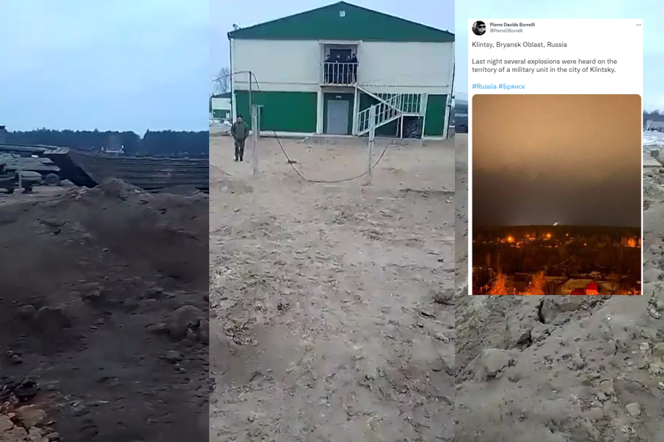 Eksplozje w obwodzie briańskim  / autor: screenshot Twitter @Osinttechnical