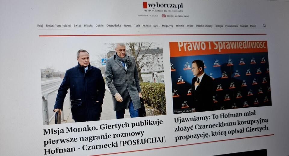 autor: Fratria / zrzut ekranu z portalu wyborcza.pl