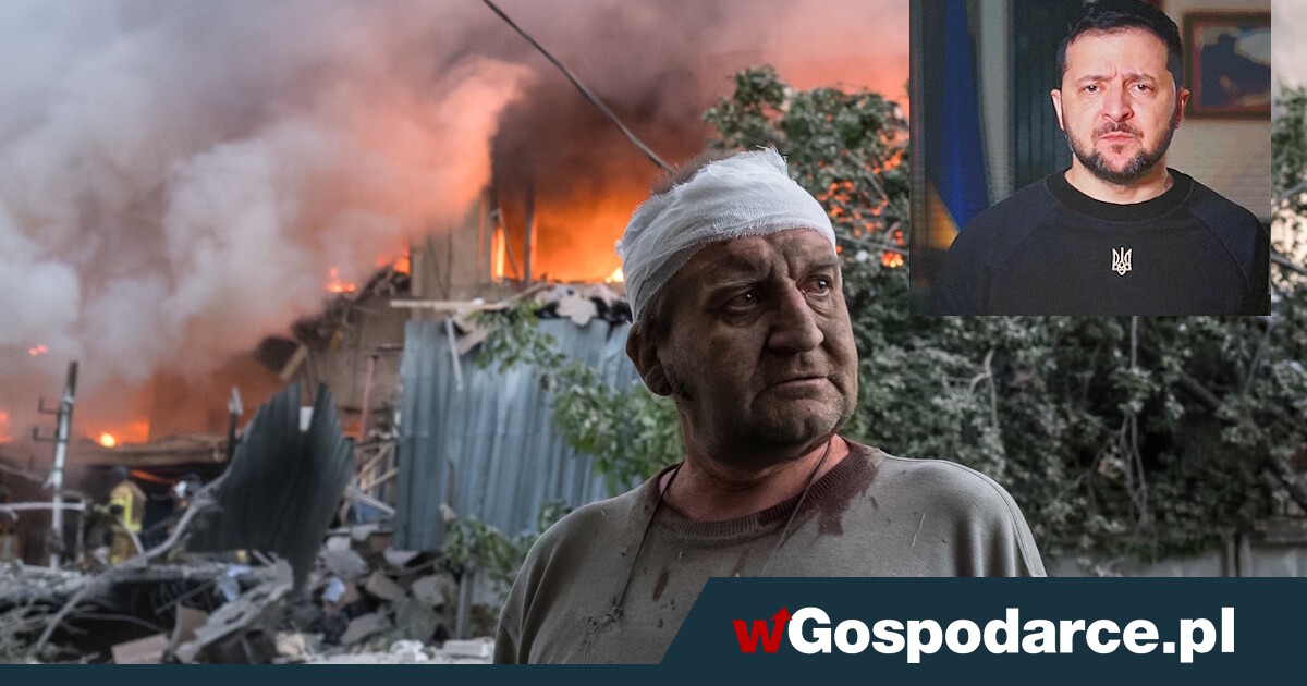 Zmasowany atak na Kijów. Ukraina: pożary i ranni