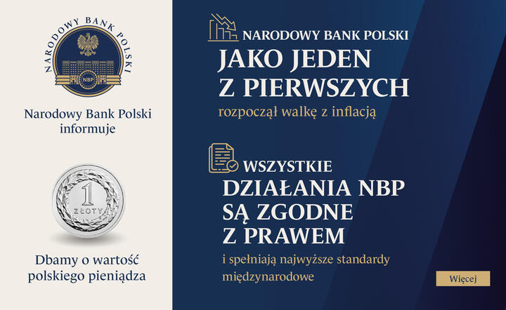Narodowy Bank Polski informuje / autor: mat. prasowe