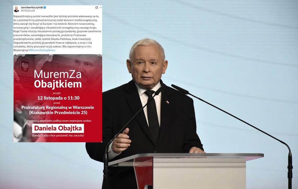 Prezes PiS broni Obajtka: Najwybitniejszy polski menedżer