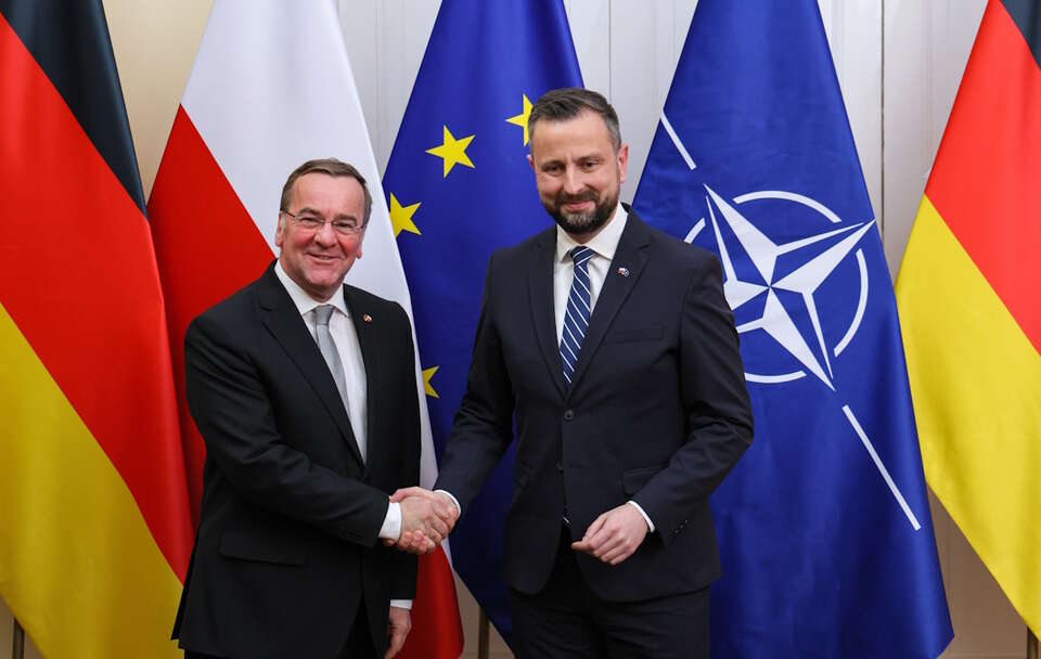 Ministrowie obrony Niemiec i Polski / autor: PAP/Paweł Supernak