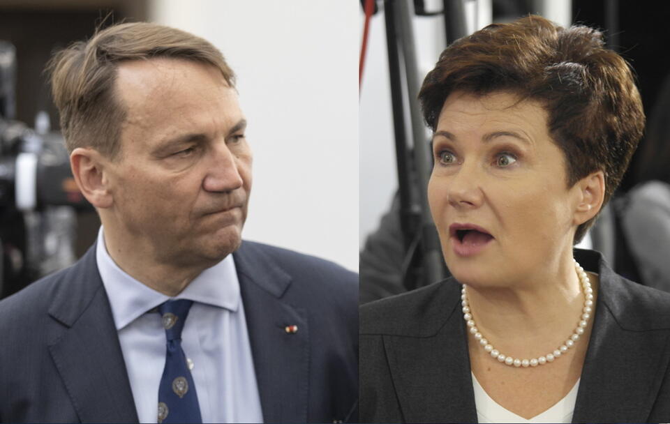 Radosław Sikorski, Hanna Gronkiewicz-Waltz  / autor: Fratria 