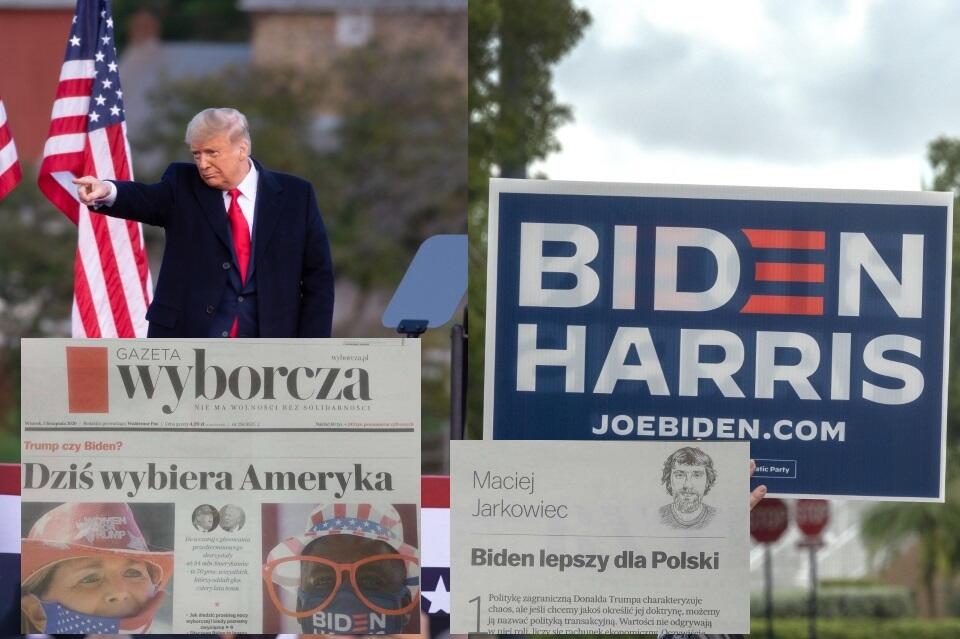 Donald Trump/Joe Biden / autor: PAP/EPA/screen Gazeta Wyborcza
