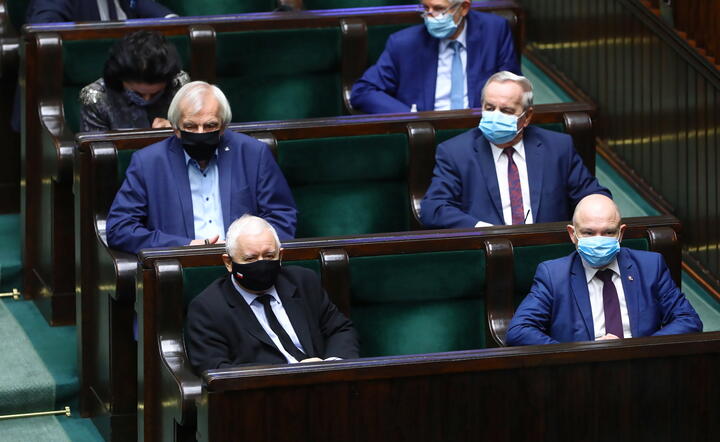 prezes PiS, wicepremier Jarosław Kaczyński w Sejmie / autor: fotoserwis PAP