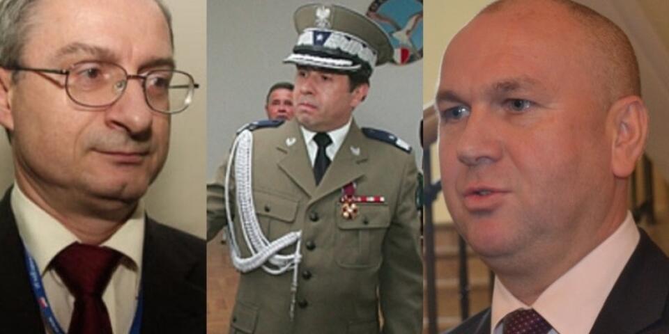 Krzysztof Bondaryk, Marian Janicki, Paweł Wojtunik/fot. tvn24.pl/wikipedia/ansa/wPolityce.pl