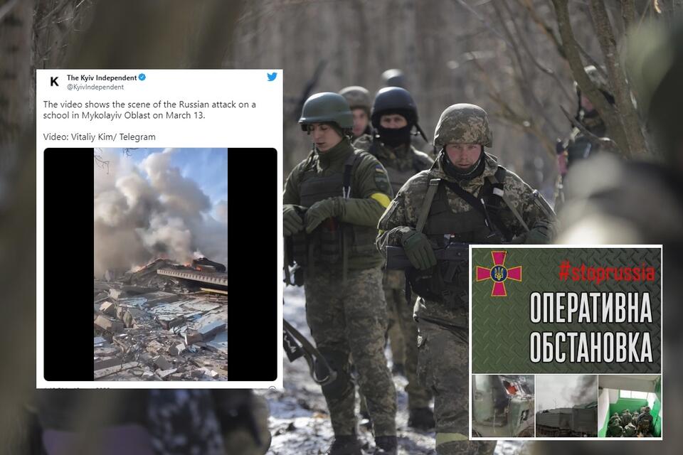 Na zdj. głównym - ukraińscy żołnierze / autor: 	PAP/EPA/STR; Twitter; Facebook