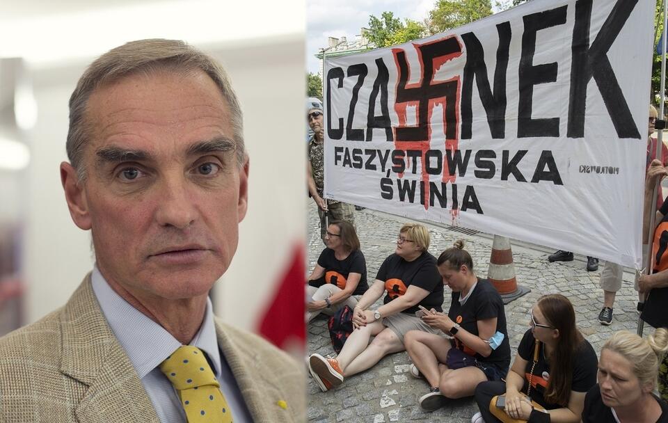 Senator PiS Jana Maria Jackowski; protest przeciwko ministrowie edukacji i nauki / autor: Fratria