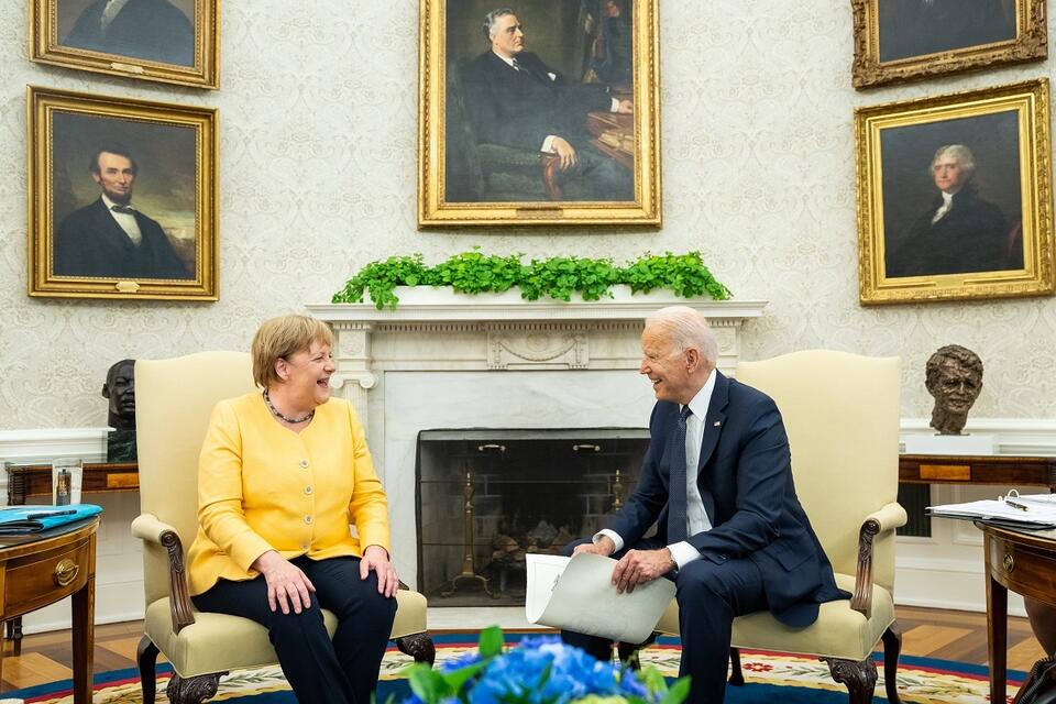 A. Merkel, J. Biden / autor: Twitter/@POTUS