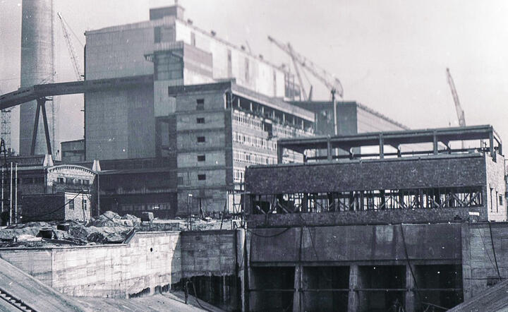 Budowa bloków 3 i 4 elektrowni Rybnik według projektu z 1966 r. / autor: materiały prasowe PGE