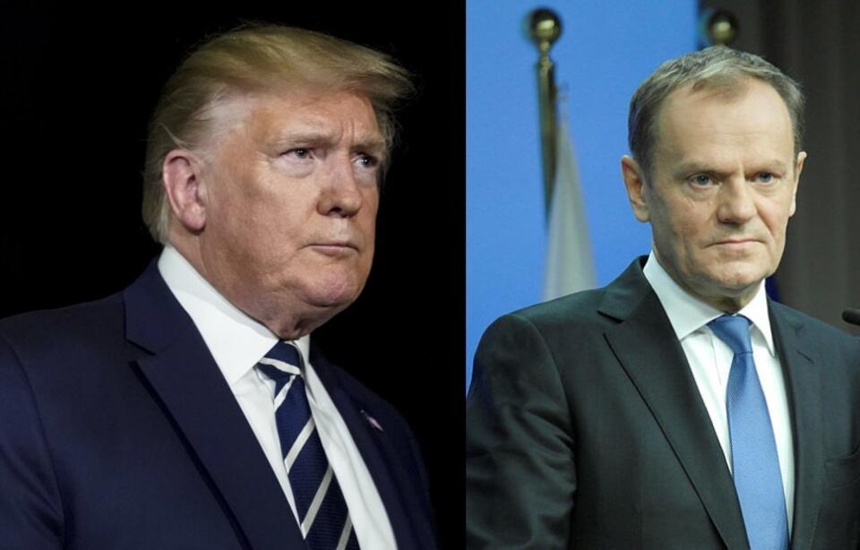 Donald Tusk/Donald Trump / autor: PAP/EPA/Fratria