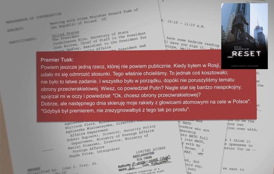 Nowy odcinek serialu dokumentalnego "Reset" / autor: TVP Info/wPolityce.pl (screenshot)