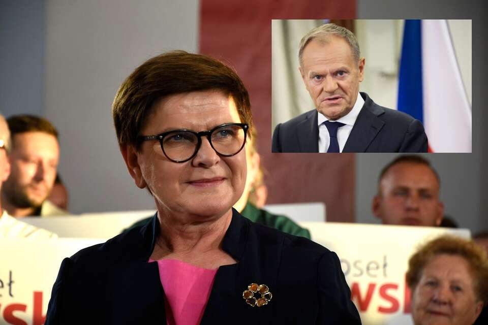 Beata Szydło, Donald Tusk / autor: Fratria/PAP/Leszek Szymański