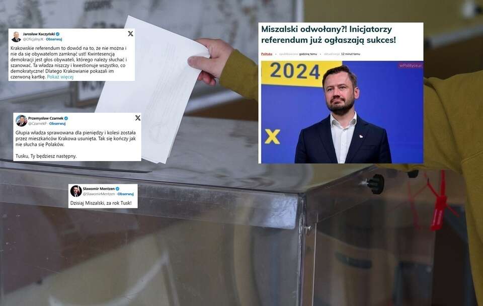 Referendum ws. odwołania Aleksandra Miszalskiego / autor: PAP/Łukasz Gągulski/wPolityce.plX