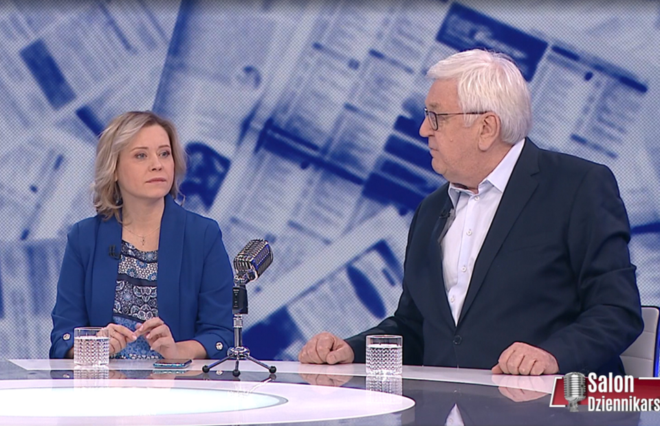 Marzena Nykiel, Marek Markiewicz  / autor: Screenshot TVP info 