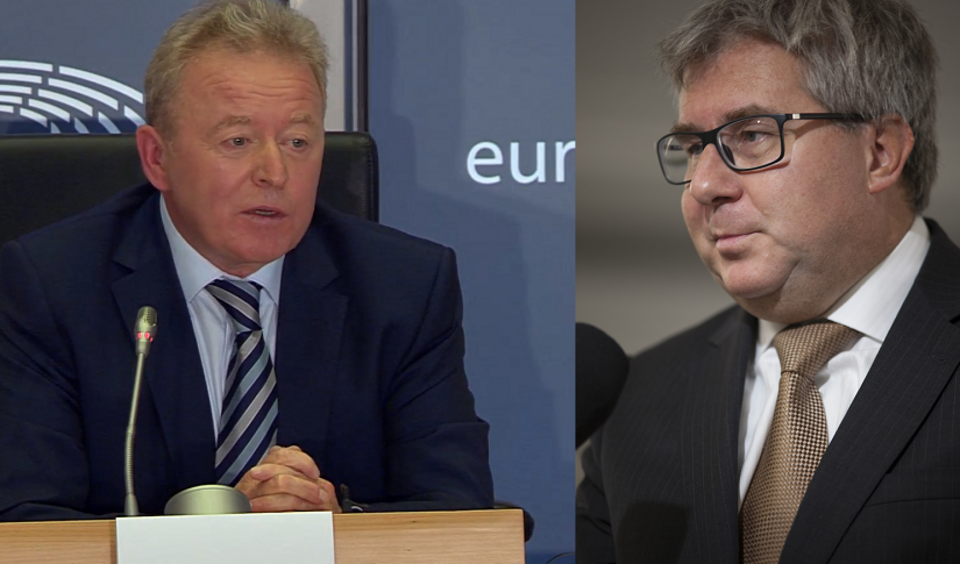 Janusz Wojciechowski i Ryszard Czarnecki / autor: Screen/https://www.europarl.europa.eu/Fratria