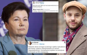 Hanna Gronkiewicz-Waltz, Jan Śpiewak / autor: Fratria/X