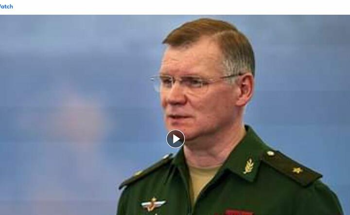 Rosyjskie Ministerstwo Obrony w FB Watch / autor: screen Fratria