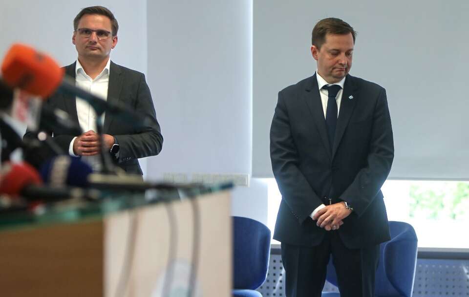 Robert Czerniawski i Mateusz Balcerowicz / autor: PAP/Piotr Werewka
