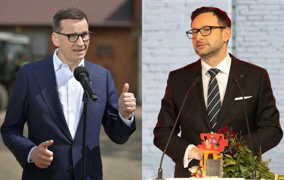 Premier Mateusz Morawiecki/ Prezes Daniel Obajtek / autor: PAP/Przemysław Piątkowski; Fratria