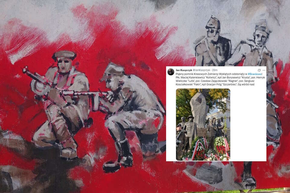 na zdj. ilustracyjnym mural Żołnierzy Wyklętych z Gdyni / autor: Fratria/X-Jan Kasprzyk, screen