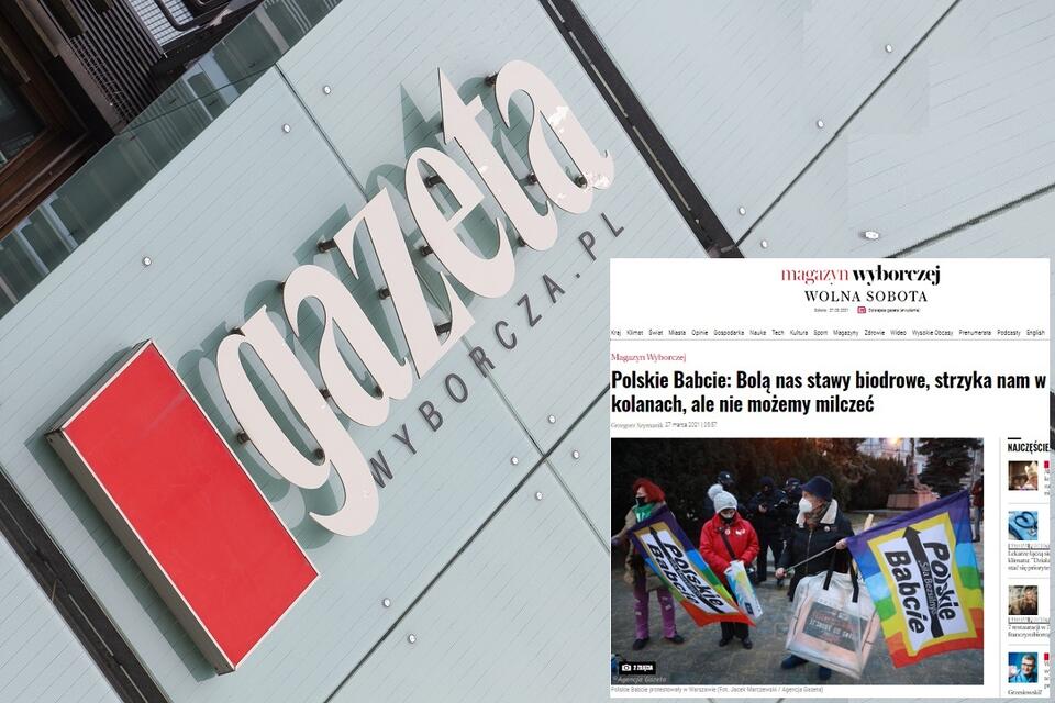 Gazeta Wyborcza  / autor: screen wyborcza.pl/fratria